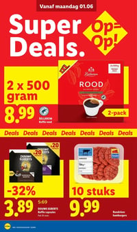 Rundvlees hamburgers aanbieding bij Lidl – geldig van 01.06.2026 t/m 07.06.2026