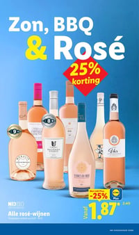 Alle rosé-wijnen aanbieding bij Lidl – geldig van 01.06.2026 t/m 07.06.2026