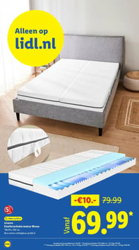 Livarno Comfortschuim matras Waves aanbieding bij Lidl – geldig van 02.02.2026 t/m 08.02.2026