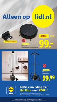Silvercrest Robotstofzuiger met dweilfunctie aanbieding bij Lidl – geldig van 05.01.2026 t/m 11.01.2026