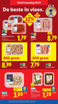 Speklapjes naturel aanbieding bij Lidl – geldig van 05.01.2026 t/m 11.01.2026