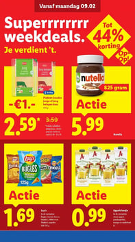 Nutella aanbieding bij Lidl – geldig van 09.02.2026 t/m 15.02.2026