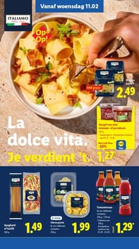 Spaghetti of fusilli aanbieding bij Lidl – geldig van 09.02.2026 t/m 15.02.2026