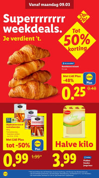 Roombotercroissant aanbieding bij Lidl – geldig van 09.03.2026 t/m 15.03.2026