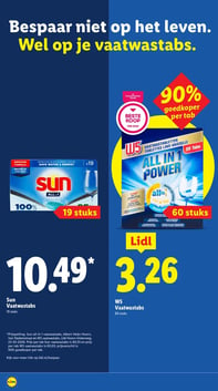Sun Vaatwastabs aanbieding bij Lidl – geldig van 09.03.2026 t/m 15.03.2026