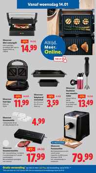Silvercrest Mini-contactgrill aanbieding bij Lidl – geldig van 14.01.2026 t/m 18.01.2026