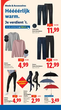 Esmara Paraplu aanbieding bij Lidl – geldig van 12.01.2026 t/m 18.01.2026