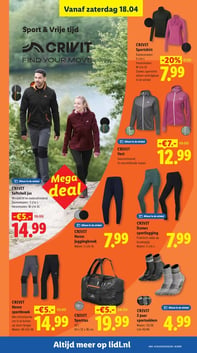 CRIVIT Softshell jas aanbieding bij Lidl – geldig van 13.04.2026 t/m 19.04.2026