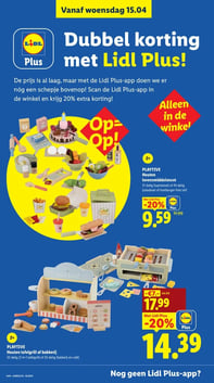 PLAYTIVE Houten levensmiddelenset aanbieding bij Lidl – geldig van 13.04.2026 t/m 19.04.2026