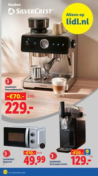 SILVERCREST Piston koffiemachine aanbieding bij Lidl – geldig van 13.04.2026 t/m 19.04.2026