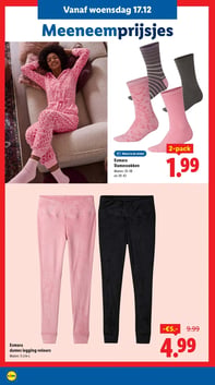 Esmara dames legging velours aanbieding bij Lidl – geldig van 15.12.2025 t/m 21.12.2025