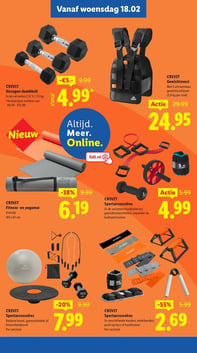 CRIVIT Hexagon dumbbell aanbieding bij Lidl – geldig van 16.02.2026 t/m 22.02.2026