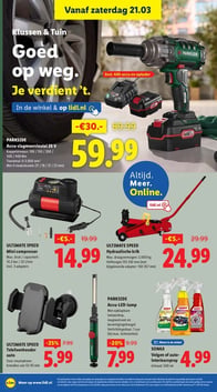 ULTIMATE SPEED Hydraulische krik aanbieding bij Lidl – geldig van 16.03.2026 t/m 22.03.2026