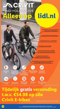Crivit E-bikes aanbieding bij Lidl – geldig van 12.03.2026 t/m 29.03.2026