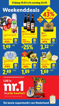Campina echte slagroom aanbieding bij Lidl – geldig van 19.03.2026 t/m 22.03.2026