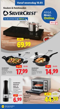 Dubbele inductiekookplaat aanbieding bij Lidl – geldig van 16.03.2026 t/m 22.03.2026