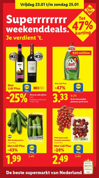 Mini komkommers aanbieding bij Lidl – geldig van 2026-01-23 t/m 2026-01-25