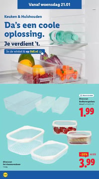 Silvercrest Koelkastorganizers aanbieding bij Lidl – geldig van 21.01.2026 t/m 25.01.2026
