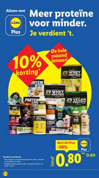 Proteïne-assortiment aanbieding bij Lidl – geldig van 19.01.2026 t/m 25.01.2026