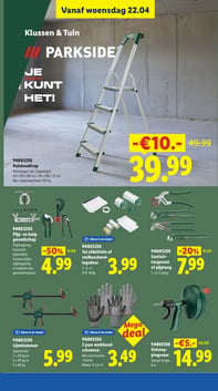 PARKSIDE Huishoudtrap aanbieding bij Lidl – geldig van 20.04.2026 t/m 26.04.2026