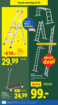 Parkside Multifunctionele ladder aanbieding bij Lidl – geldig van 27.12.2025 t/m 28.12.2025