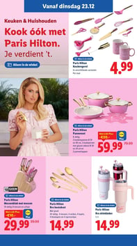 Paris Hilton Messenblok met messen aanbieding bij Lidl – geldig van 22.12.2025 t/m 28.12.2025