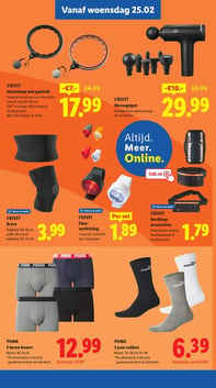 CRIVIT Hardloop accessoires aanbieding bij Lidl – geldig van 23.02.2026 t/m 01.03.2026