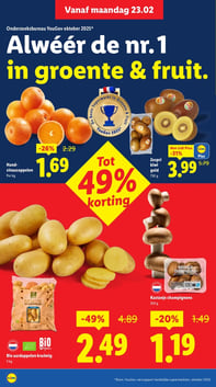 Bio aardappelen kruimig aanbieding bij Lidl – geldig van 23.02.2026 t/m 01.03.2026