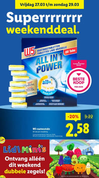 W5 vaatwastabs aanbieding bij Lidl – geldig van 23.03.2026 t/m 29.03.2026