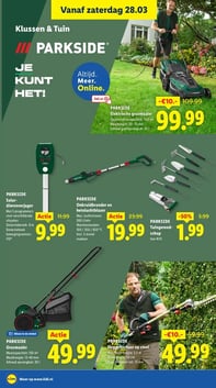 PARKSIDE Tuingereedschap aanbieding bij Lidl – geldig van 23.03.2026 t/m 29.03.2026