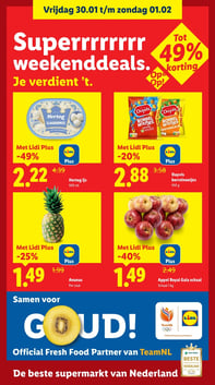 Appel Royal Gala schaal aanbieding bij Lidl – geldig van 26.01.2026 t/m 01.02.2026