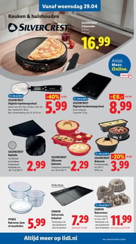 SILVERCREST Crêpemaker Ø 30 cm PFAS-vrij aanbieding bij Lidl – geldig van 27.04.2026 t/m 03.05.2026