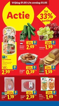 Chocolade-broodje aanbieding bij Lidl – geldig van 01.05.2026 t/m 03.05.2026