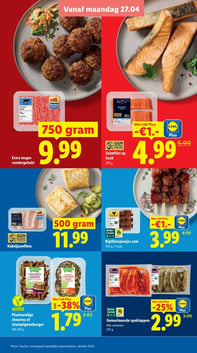 Zalmfilet op huid aanbieding bij Lidl – geldig van 27.04.2026 t/m 03.05.2026