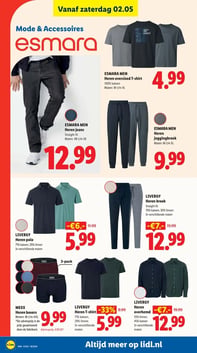ESMARA MEN Heren oversized T-shirt aanbieding bij Lidl – geldig van 27.04.2026 t/m 03.05.2026
