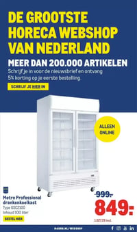 Metro Professional drankenkoelkast aanbieding bij Makro – geldig van 08.04.2026 t/m 21.04.2026