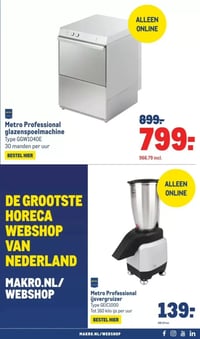 Metro Professional ijsvergruizer aanbieding bij Makro – geldig van 08.04.2026 t/m 21.04.2026