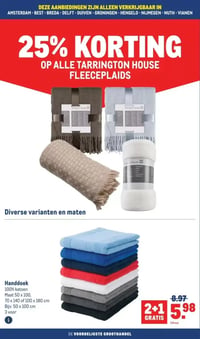 25% KORTING OP ALLE TARRINGTON HOUSE FLEECEPLAIDS aanbieding bij Makro – geldig van 08.04.2026 t/m 21.04.2026