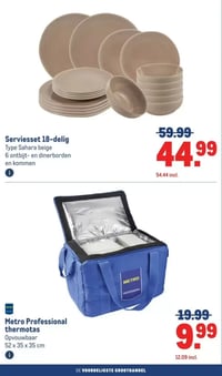 Serviesset 18-delig aanbieding bij Makro – geldig van 08.04.2026 t/m 21.04.2026