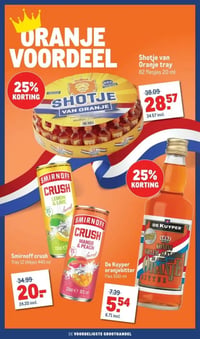 Shotje van Oranje tray aanbieding bij Makro – geldig van 08.04.2026 t/m 05.05.2026