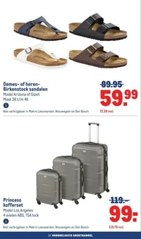 Princess kofferset aanbieding bij Makro – geldig van 08.04.2026 t/m 21.04.2026