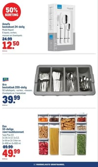 Aro bestekbak 200-delig aanbieding bij Makro – geldig van 11.02.2026 t/m 24.02.2026