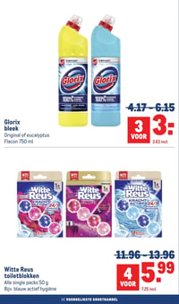 Glorix bleek Original of eucalyptus Flacon 750 ml aanbieding bij Makro – geldig van 11.02.2026 t/m 24.02.2026