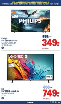 Philips 55" LED smart-tv aanbieding bij Makro – geldig van 11.02.2026 t/m 24.02.2026