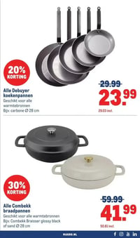 Alle Combekk braadpannen aanbieding bij Makro – geldig van 11.02.2026 t/m 24.02.2026