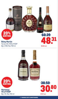 Hennessy VS of VSOP aanbieding bij Makro – geldig van 11.02.2026 t/m 24.02.2026