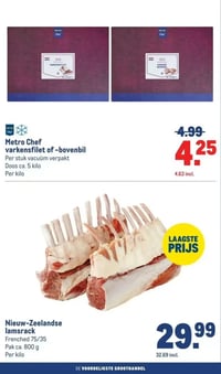 Nieuw-Zeelandse lamsrack aanbieding bij Makro – geldig van 11.03.2026 t/m 24.03.2026