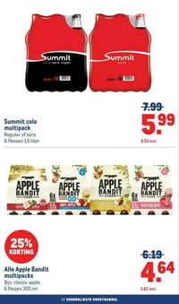 Alle Apple Bandit multipacks aanbieding bij Makro – geldig van 11.03.2026 t/m 24.03.2026