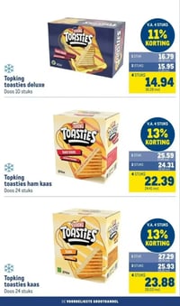 Topking toasties deluxe aanbieding bij Makro – geldig van 11.03.2026 t/m 24.03.2026