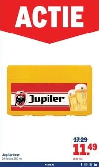 Jupiler krat aanbieding bij Makro – geldig van 11.03.2026 t/m 24.03.2026